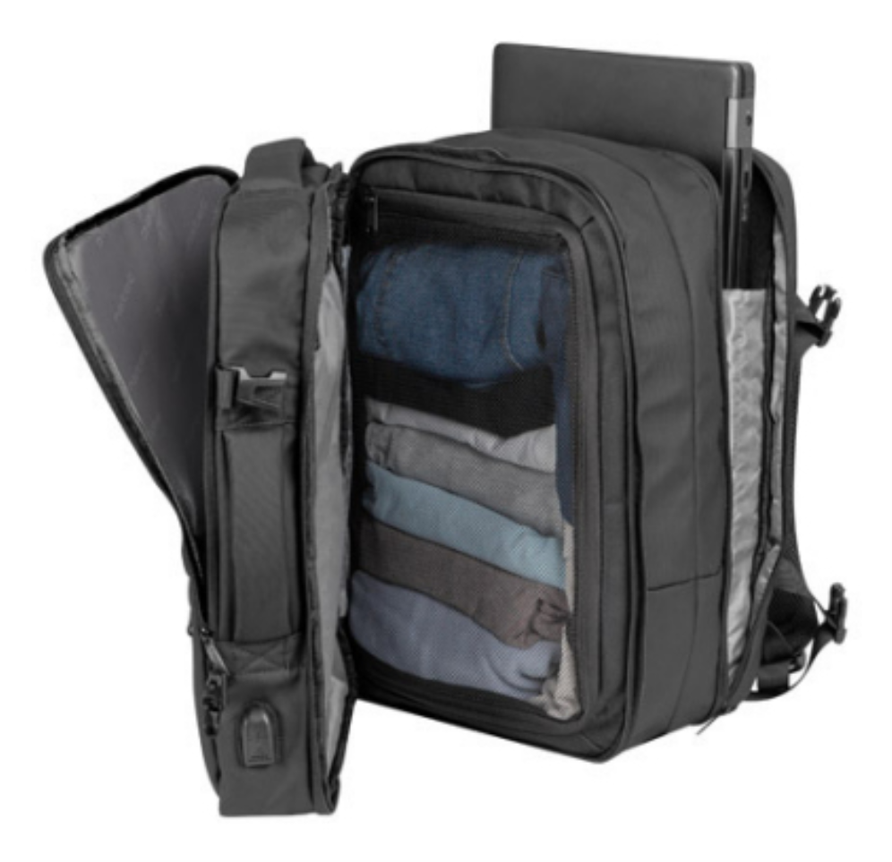 MOCHILA / MALETA NATEC CAMEL PRO 17.3" NEGRA - detalle