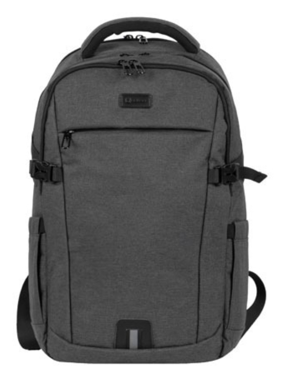 NATEC NTO-2226 mochila City backpack Negro. Gris Poliéster