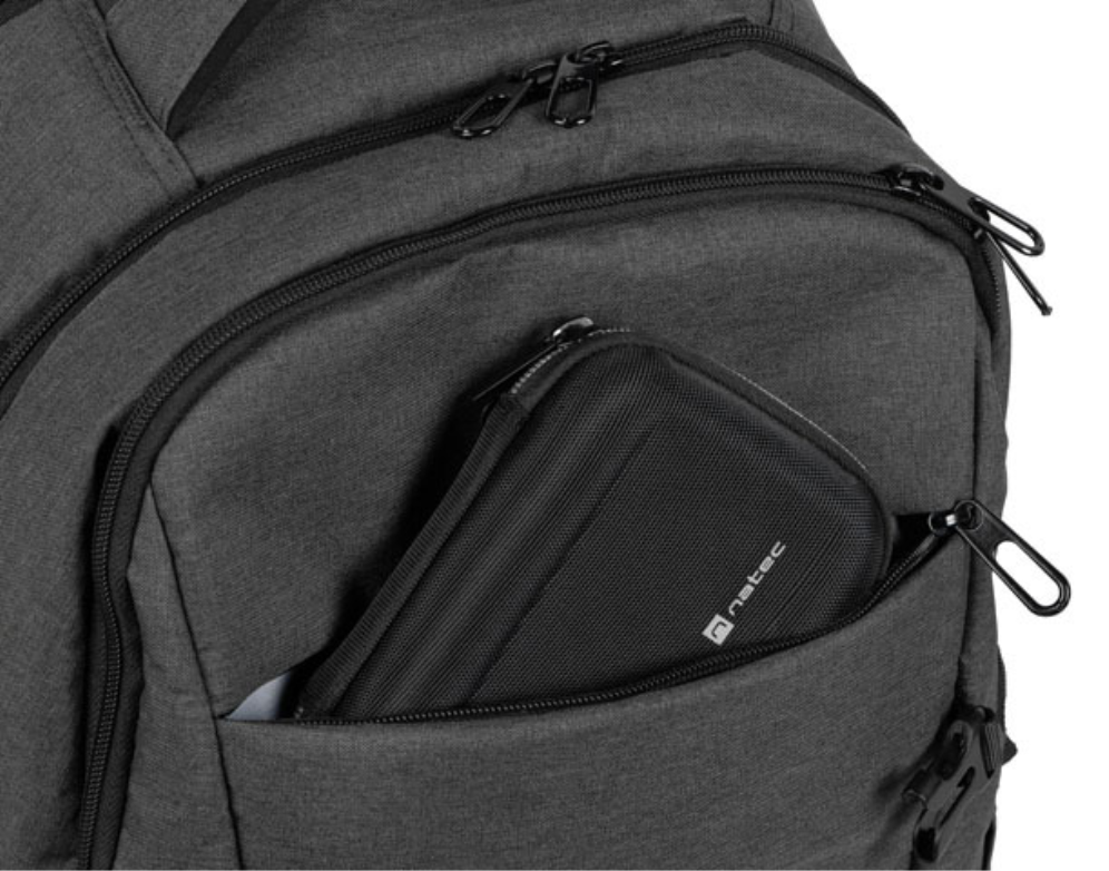 MOCHILA NATEC ALPACA 2 15.6" GRIS - detalle