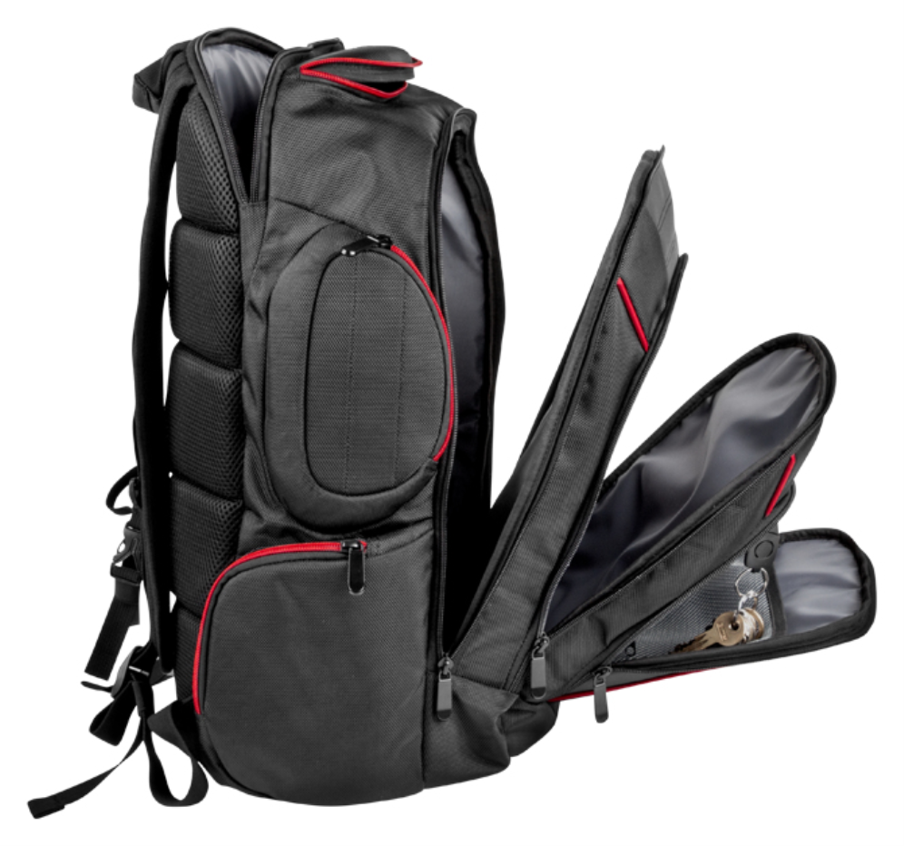 MOCHILA PORTATIL GENESIS PALLAD 500 15.6"-17.3" NEGRO - detalle