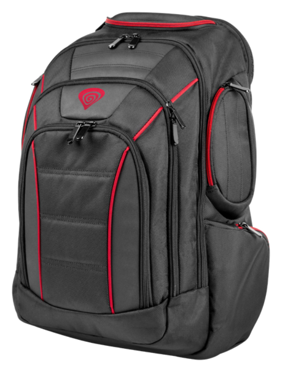 MOCHILA PORTATIL GENESIS PALLAD 500 15.6"-17.3" NEGRO - detalle