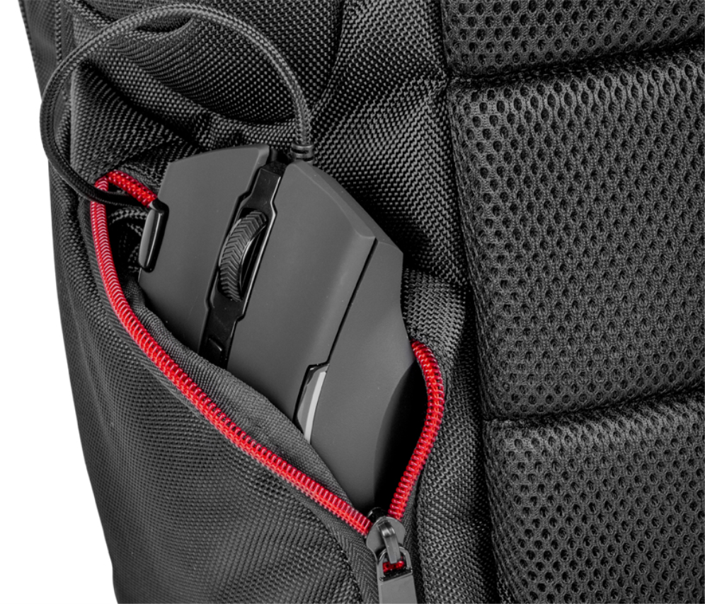 MOCHILA PORTATIL GENESIS PALLAD 500 15.6"-17.3" NEGRO - detalle