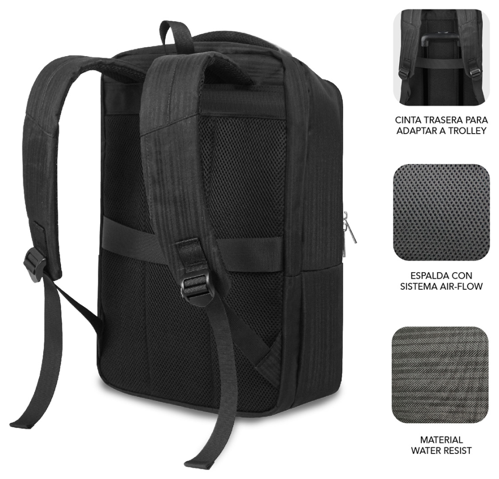 MOCHILA SUBBLIM BUSINESS V2 AP BACKPACK 16" BLACK - detalle