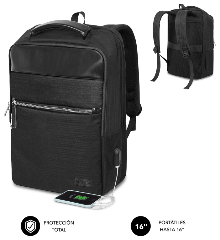 MOCHILA SUBBLIM BUSINESS V2 AP BACKPACK 16" BLACK