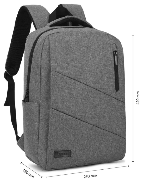 MOCHILA SUBBLIM CITY BACKPACK 15,6" GREY - detalle