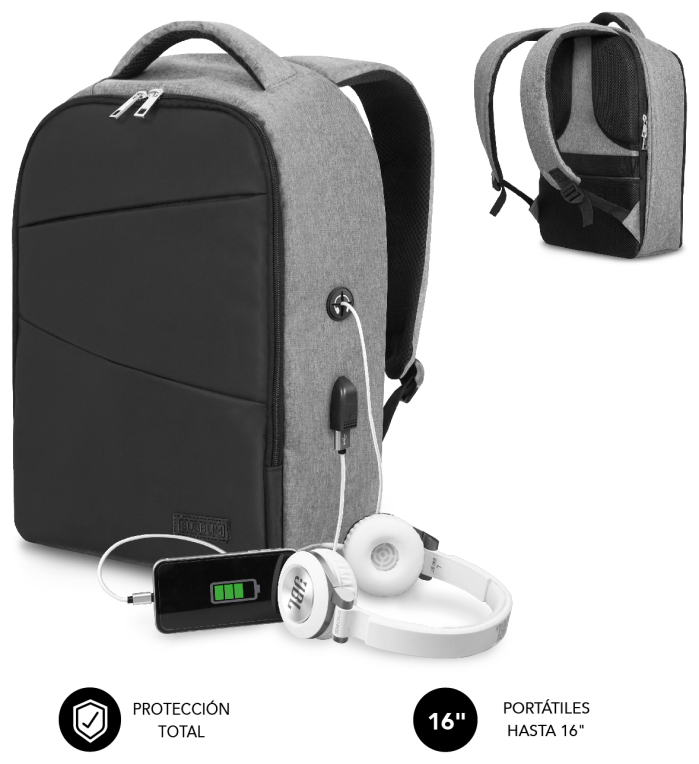 MOCHILA SUBBLIM SECURE V2 AP ANTITHEFT BACKPACK 16" BLACK