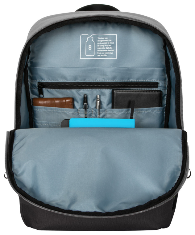 MOCHILA TARGUS SAGANO COMMUTER 15.6" GRIS - detalle