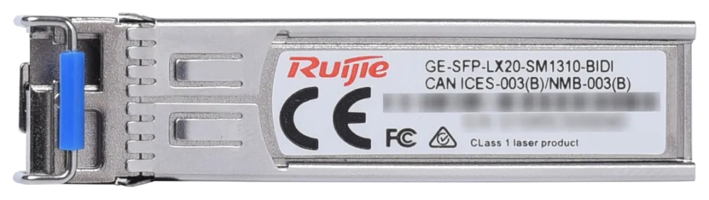 MODULO SFP RUIJIE REYEE RG-GE-SFP-LX20-SM1310-BIDI LC SMF 20km 1310/1550