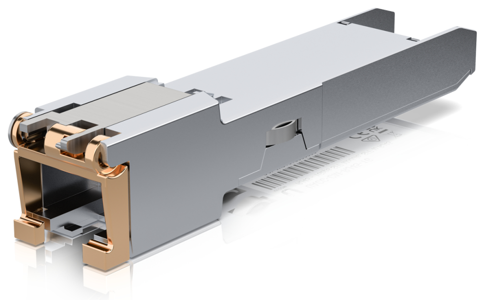 MODULO SFP UBIQUITI UACC-CM-RJ45-1G UFIBER TRANSCEIVER CONVERSOR SFP A RJ45 - detalle
