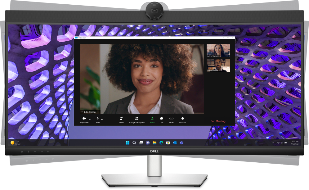 MONITOR DELL P3424WEB 24" CURVO - detalle