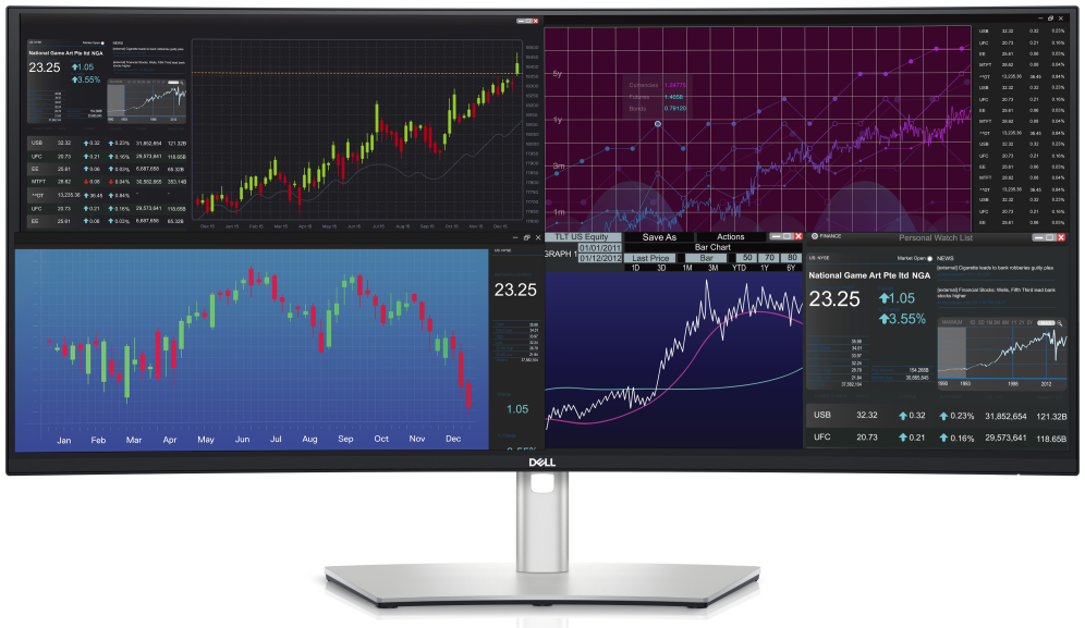 MONITOR DELL U3824DW 38" WQHD+ CURVO USB-C NEGRO - detalle