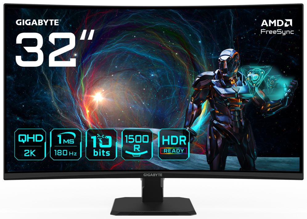 MONITOR GAMING GIGABYTE GS32QCA 31.5" 2560X1440 QHD