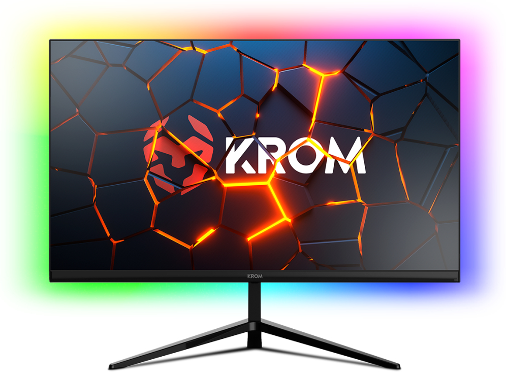 MONITOR GAMING KROM KERTZ 24" RGB 200HZ HDMI DP - detalle
