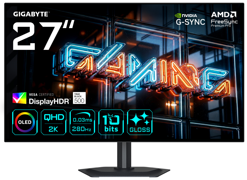 MONITOR GIGABYTE 26.5" MO27Q28GR QHD 2K EK