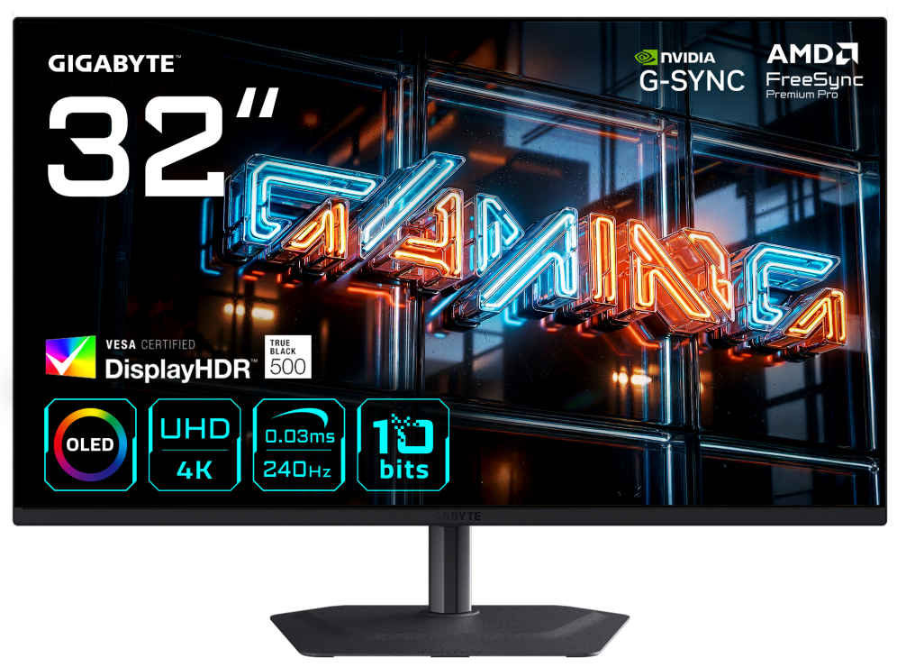 GIGABYTE MO32U24 Monitor Gaming OLED 32" 4K UHD