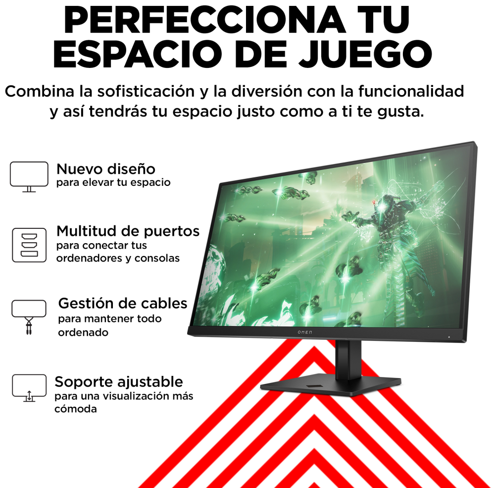 MONITOR HP OMEN 27Q QHD 27" HDMI - detalle