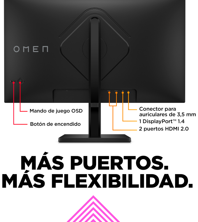 MONITOR HP OMEN 27Q QHD 27" HDMI - detalle