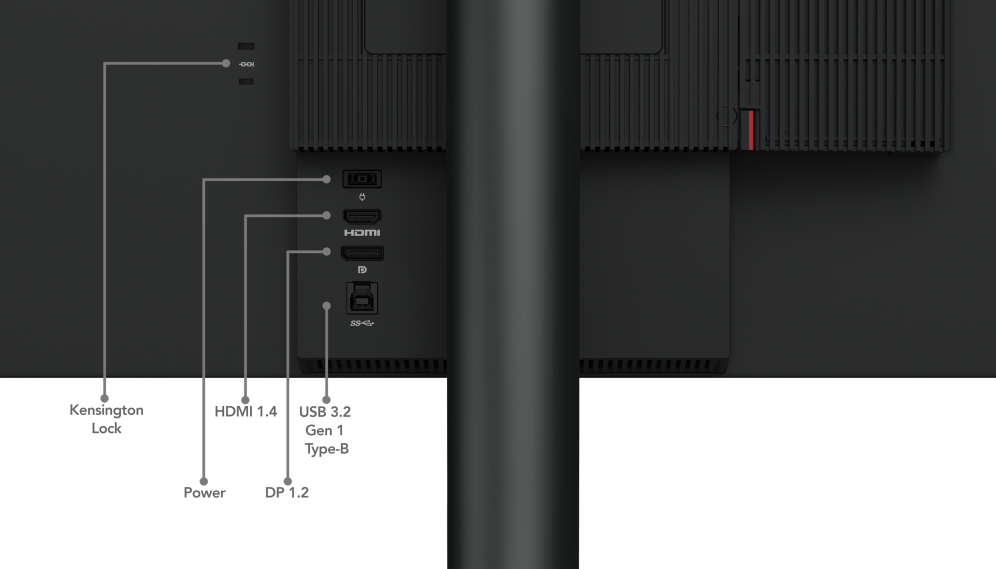 MONITOR LENOVO THINKCENTRE TIO 24 GEN5 23,8" FHD NEGRO - detalle