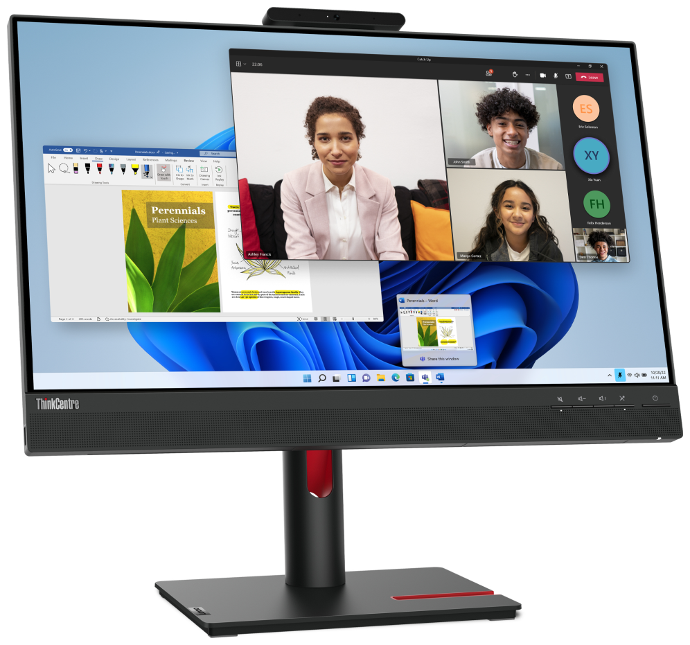 MONITOR LENOVO THINKCENTRE TIO 24 GEN5 23,8" FHD NEGRO - detalle