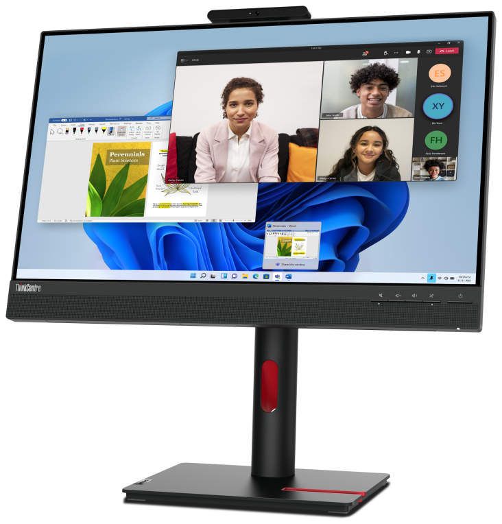 MONITOR LENOVO THINKCENTRE TIO 24 GEN5 23,8" FHD NEGRO - detalle