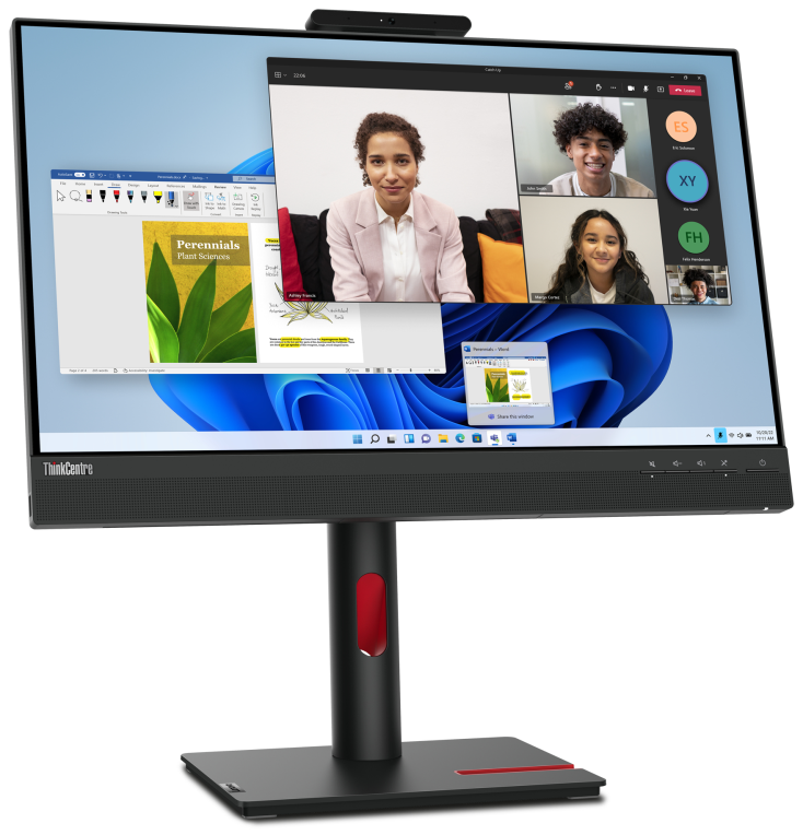 MONITOR LENOVO THINKCENTRE TIO 24 GEN5 23,8" FHD NEGRO - detalle