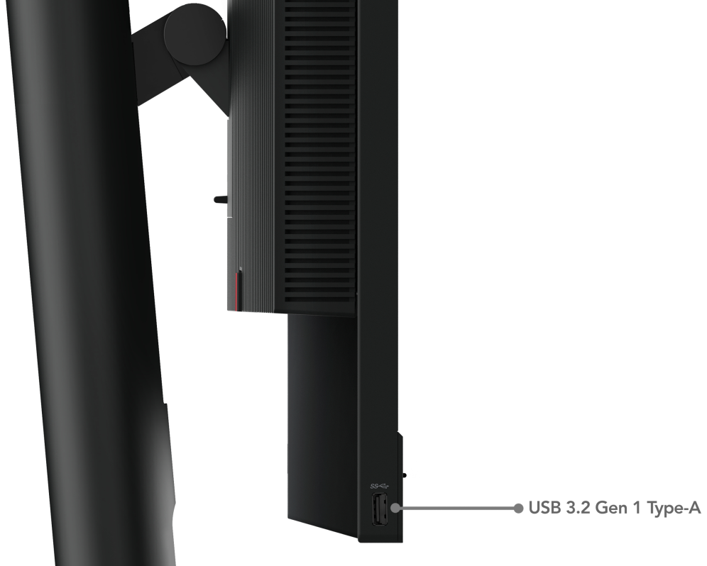 MONITOR LENOVO THINKCENTRE TIO 24 GEN5 23,8" FHD NEGRO - detalle