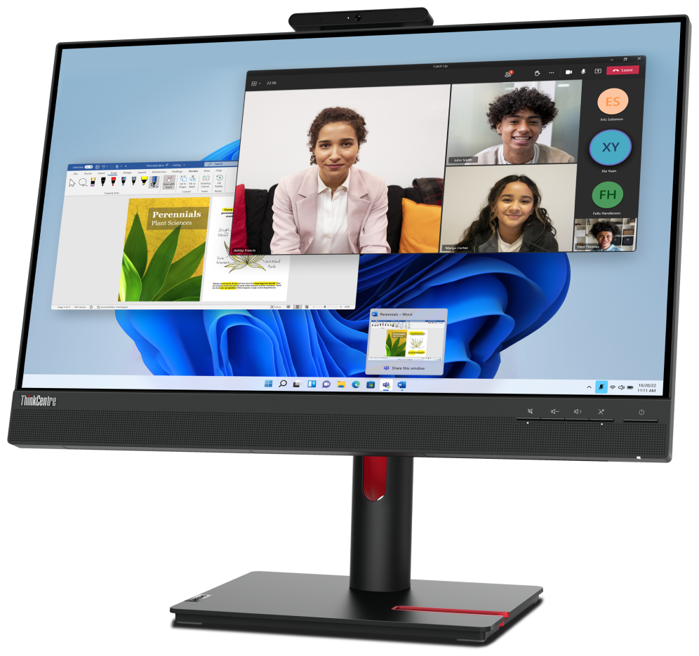 MONITOR LENOVO THINKCENTRE TIO 24 GEN5 23,8" FHD NEGRO - detalle