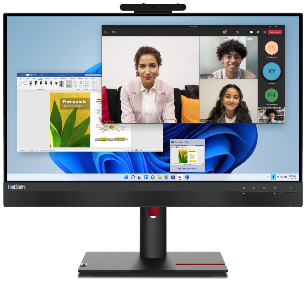 MONITOR LENOVO THINKCENTRE TIO 24 GEN5 23,8" FHD NEGRO - detalle