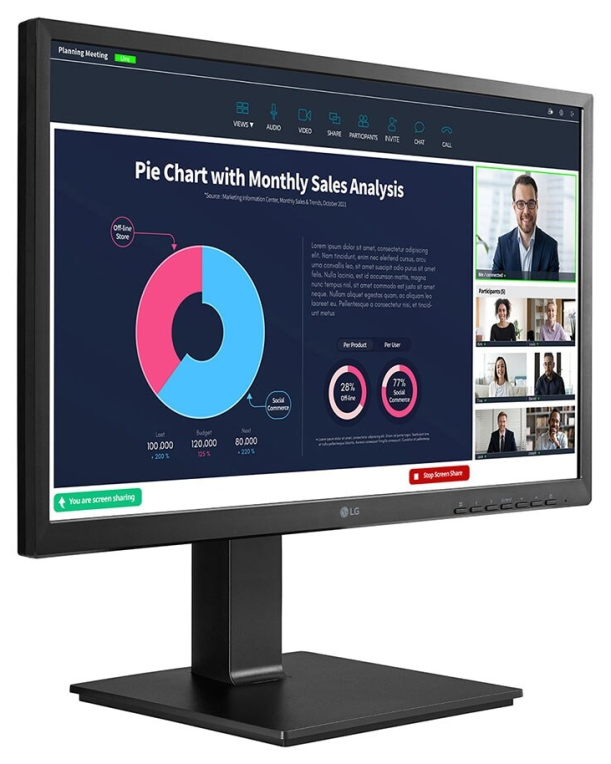 MONITOR LG 24BP75CP-B 23,8" LED FULL HD LED 5MS USB HDMI DP ALTAVOZ REGULABLE - detalle