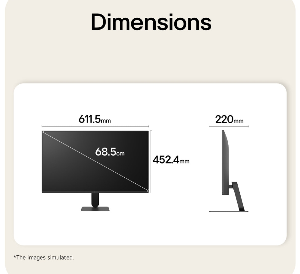 MONITOR LG 27U411B-B 27" FHD 144HZ IPS HDR10 FREESYNC SIN MARCOS - detalle