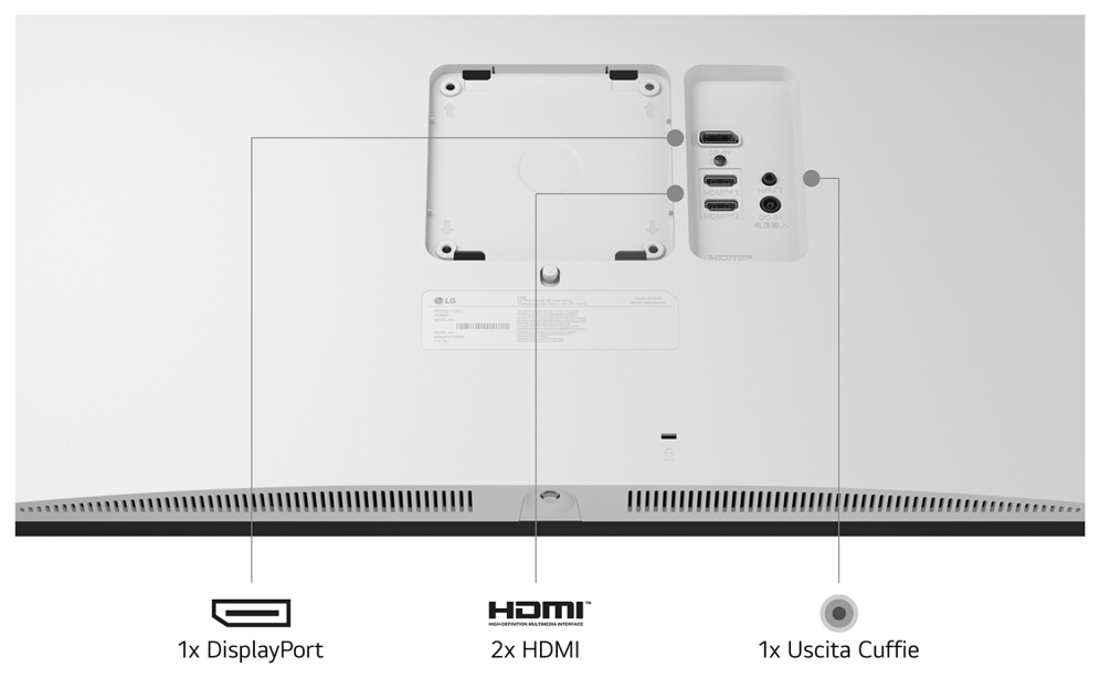 MONITOR LG 27US550-W 27" 4K UHD 5MS BLANCO HDMI X2 DP REGULABLE VESA - detalle
