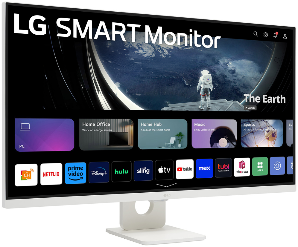 MONITOR LG 32U721SA-W 32" UHD 4K SMART WEBOS24 USB-C 65W - detalle