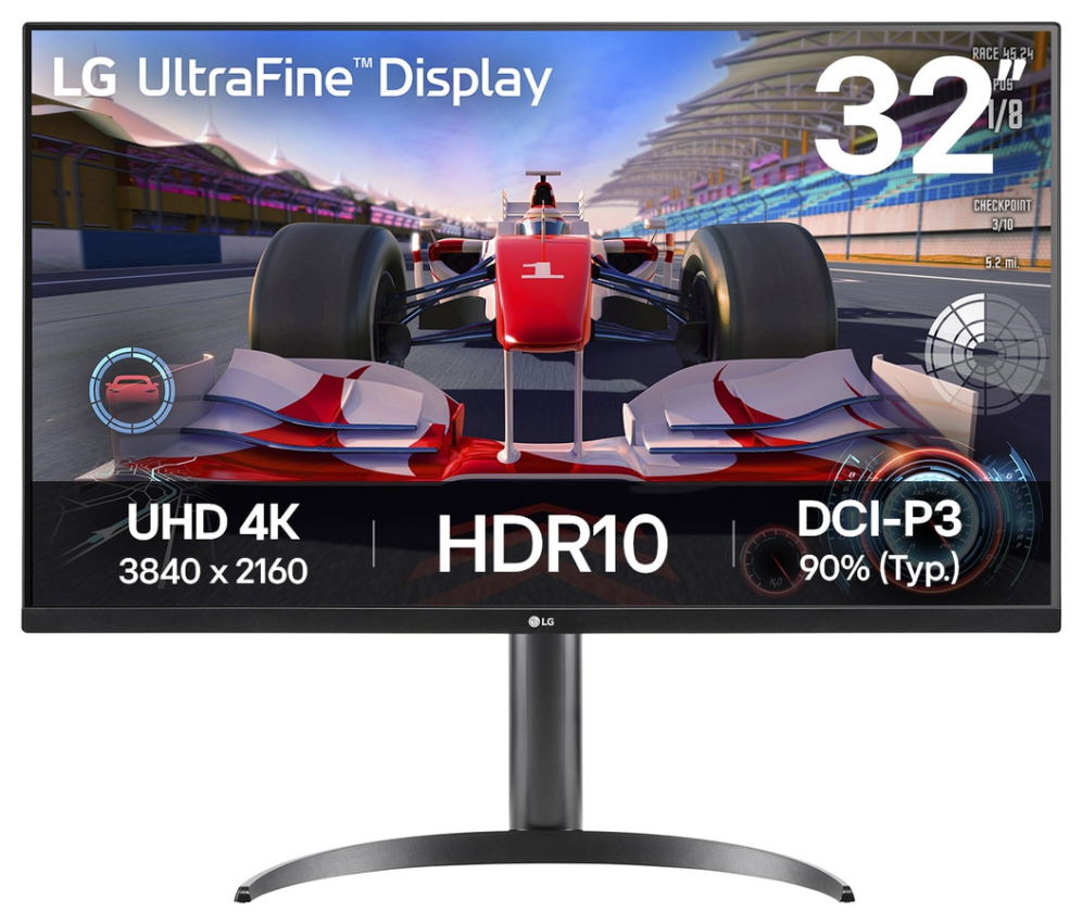 MONITOR LG ULTRAFINE 32UR550K-B 31.5" 4K MULTIMEDIA RREG.ALTURA HDMI X2 DP