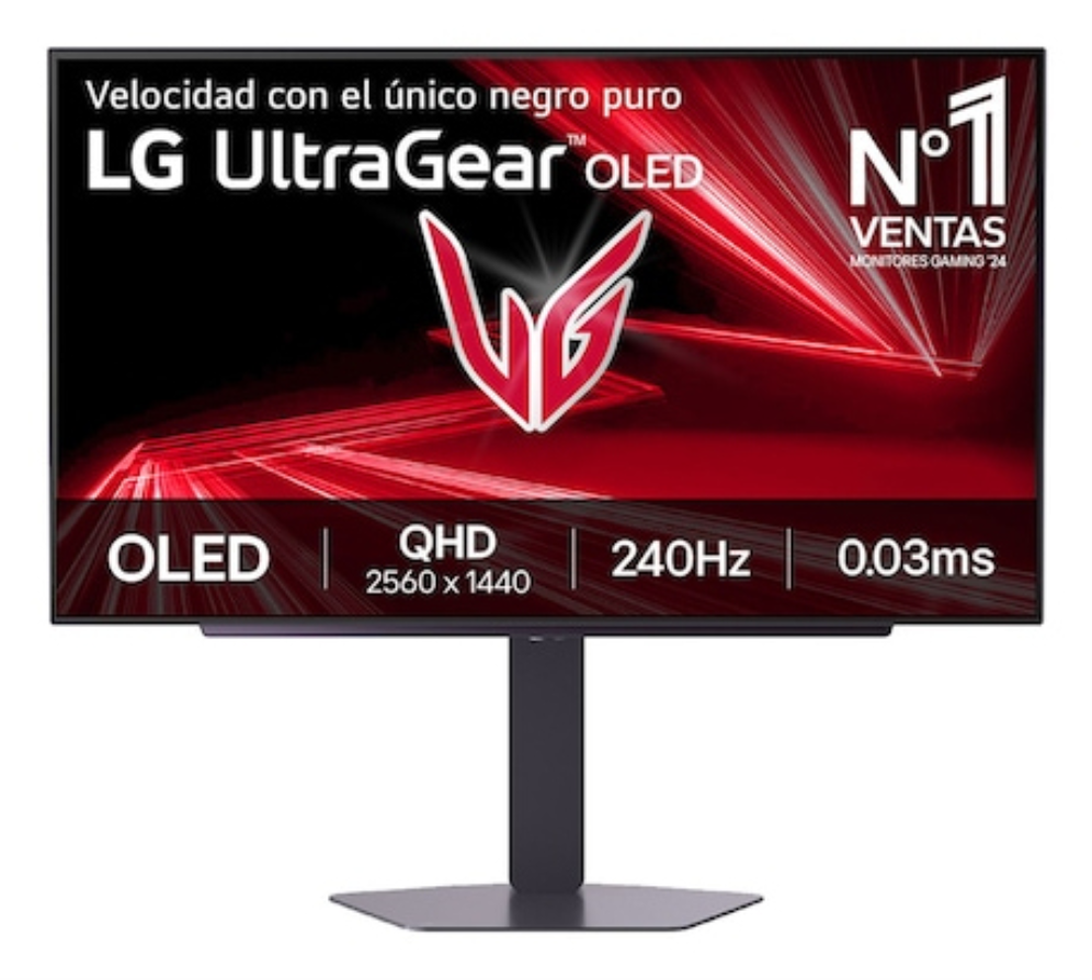 MONITOR LG ULTRAGEAR OLED 27GX704A-B 27" GAMING QHD 240HZ FREESYNC