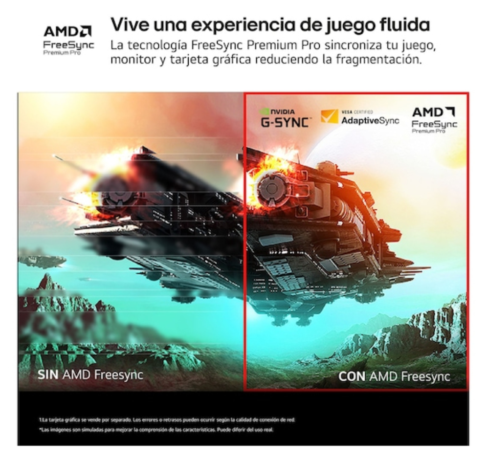 MONITOR LG ULTRAGEAR OLED 27GX704A-B 27" GAMING QHD 240HZ FREESYNC - detalle