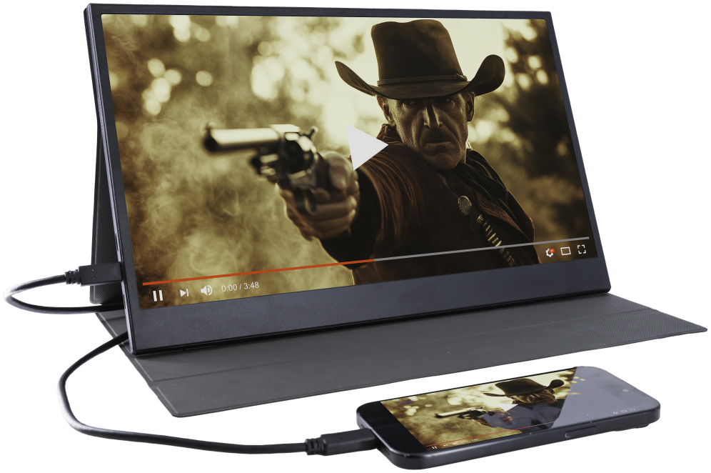 MONITOR PORTATIL DENVER 15.6" FULL HD - detalle