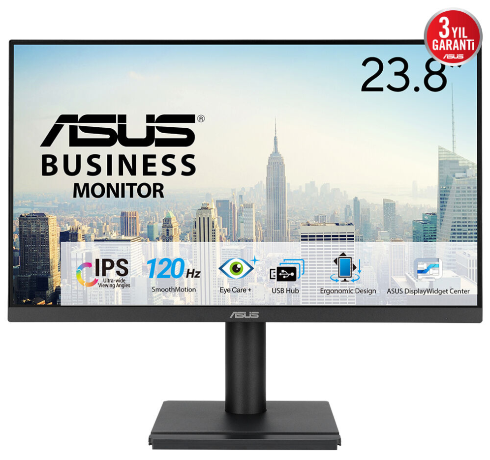 MONITOR PROFESIONAL ASUS VA249QGS 23.8" FHD MULTIMEDIA REGULABLE - detalle