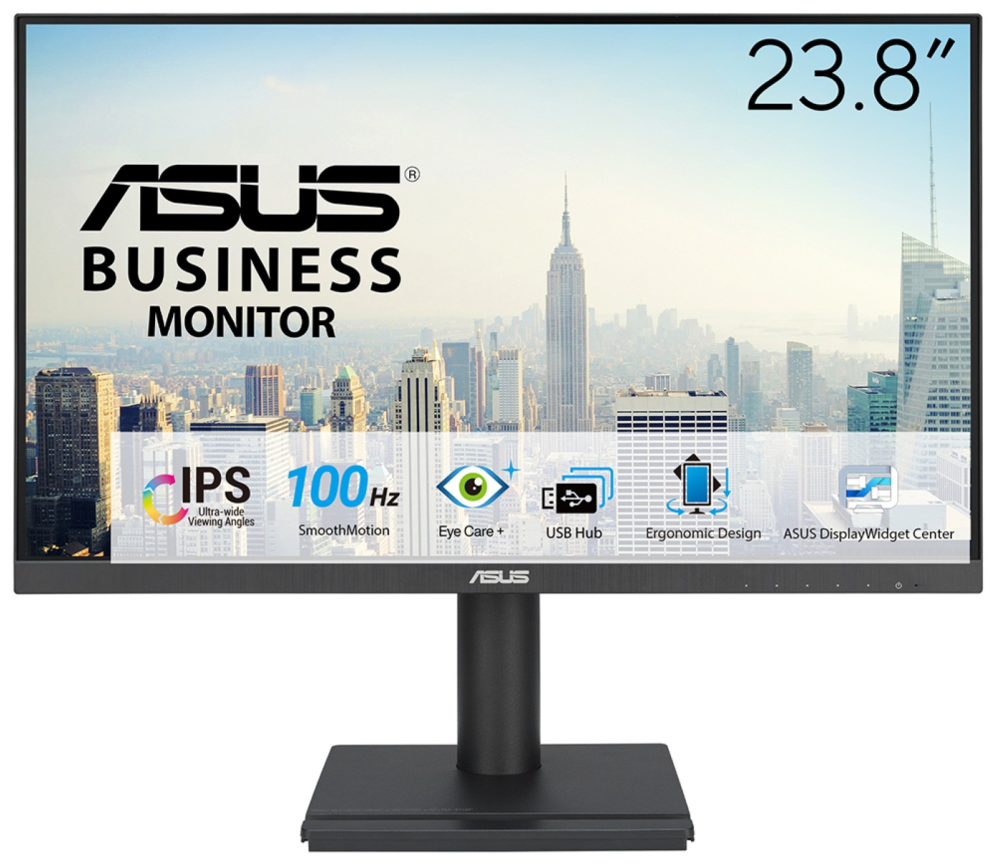 MONITOR PROFESIONAL ASUS VA24DQFS 23.8" FHD MULTIMEDIA REGULABLE