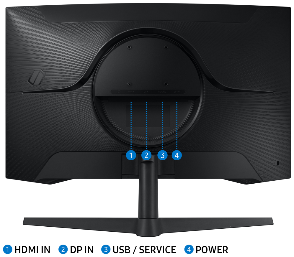 MONITOR SAMSUNG 27" ODISSEY CURVO 2560X1440 - detalle