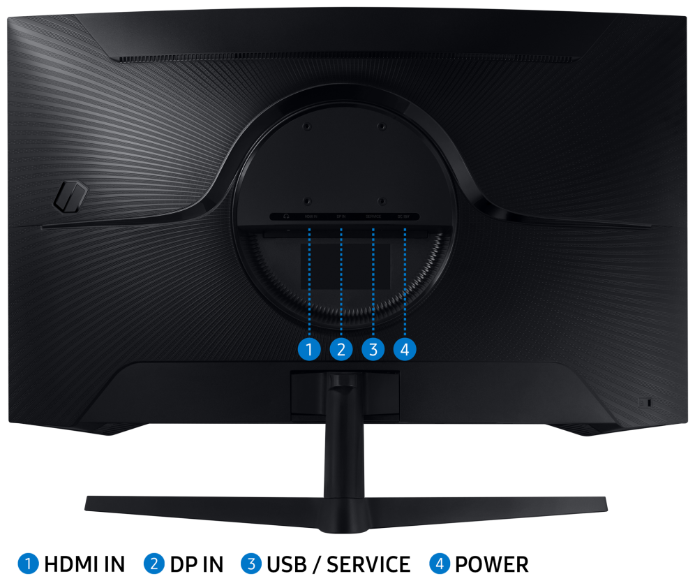 MONITOR SAMSUNG 32" ODISSEY CURVO 2560X1440 - detalle