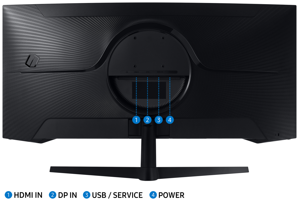 MONITOR SAMSUNG 34" GAMING ODYSSEY G5 G55T ULTRA WQHP CURVO - detalle