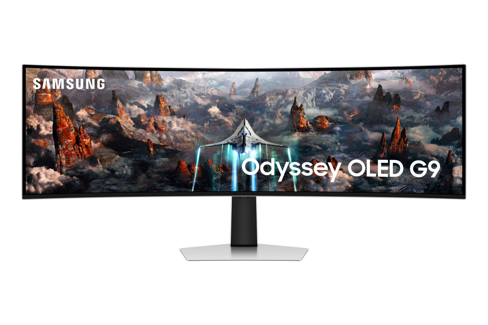 Monitor para PC Samsung G93SC 124,5 cm (49") 5120 x 1440 píxeles OLED QHD dual prateado