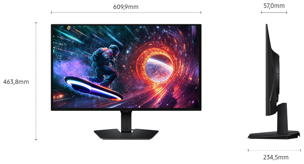 MONITOR SAMSUNG SMART M5 27" LS27FG502EUXEN FHD 60HZ - detalle