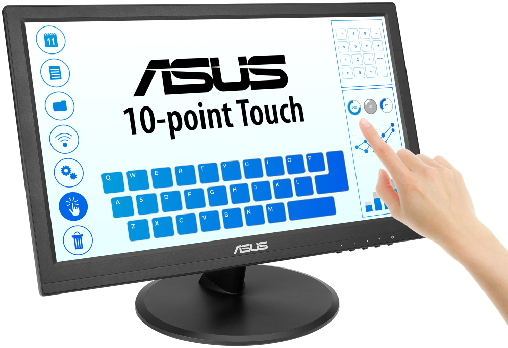 MONITOR TACTIL ASUS VT169HE 16" FHD IPS - detalle