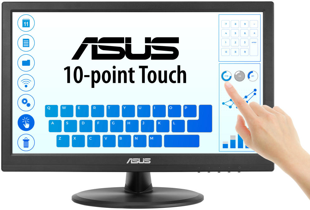 MONITOR TACTIL ASUS VT169HE 16" FHD IPS - detalle