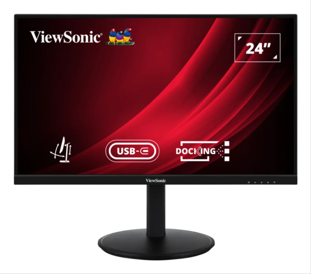 Pantalla para PC Viewsonic VG Series VG2409U-2, 60,5 cm (23,8"), 1920 x 1080 píxeles, Full HD, LED, negro