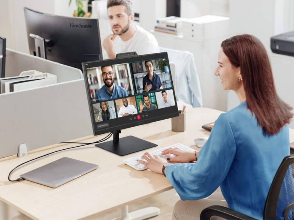 MONITOR VIEWSONIC 24" VG2441V FHD 120Hz IPS HDMI DDP WCAM USB USB-C MULTI AJUST - detalle