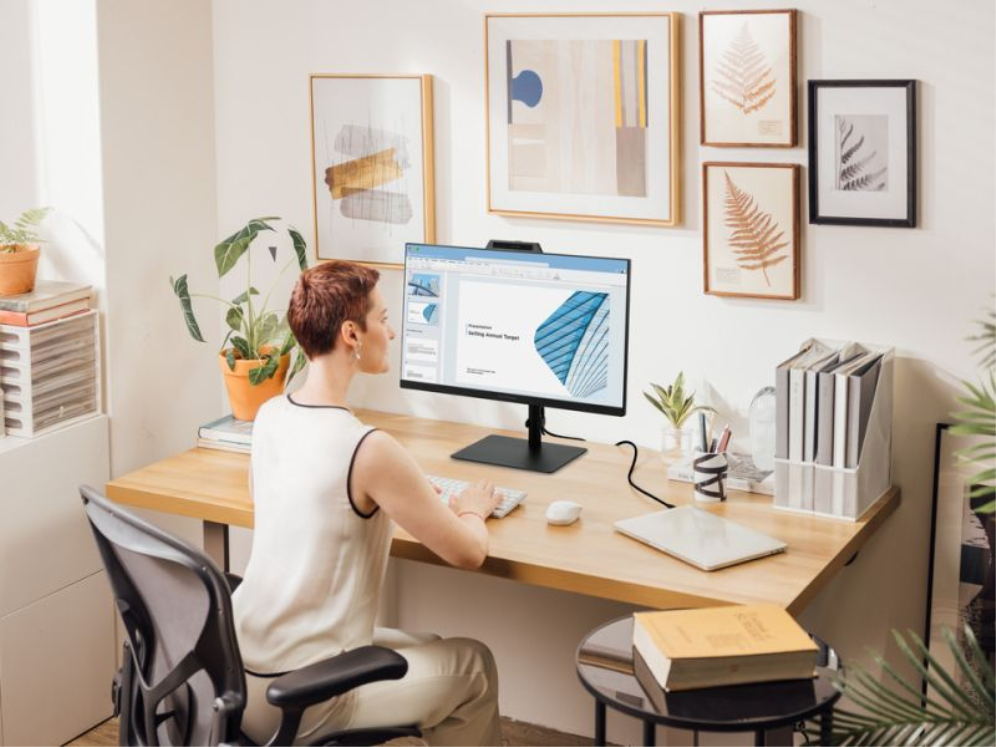 MONITOR VIEWSONIC 24" VG2441V FHD 120Hz IPS HDMI DDP WCAM USB USB-C MULTI AJUST - detalle