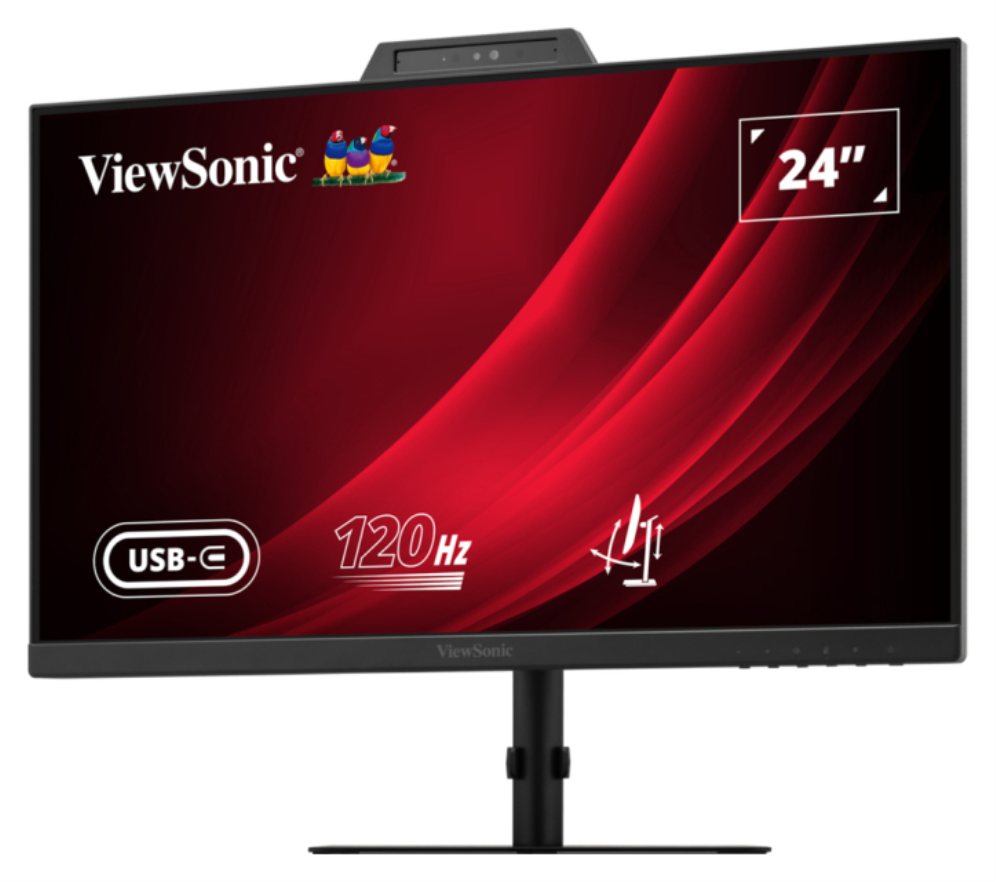MONITOR VIEWSONIC 24" VG2441V FHD 120Hz IPS HDMI DDP WCAM USB USB-C MULTI AJUST - detalle