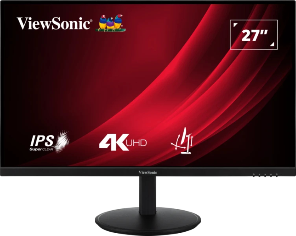 Viewsonic VG Series VG2708-4K pantalla para PC 68.6 cm (27") 3840 x 2160 Pixeles 4K Ultra HD LED Negro